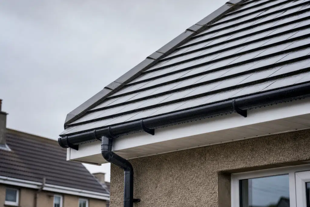 uPVC guttering and roofline on a Scottish home in Cupar