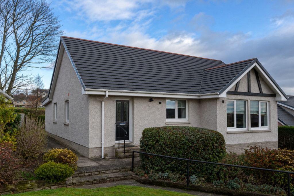Scottish residential property in Fife with a newly installed pitched tiled roof